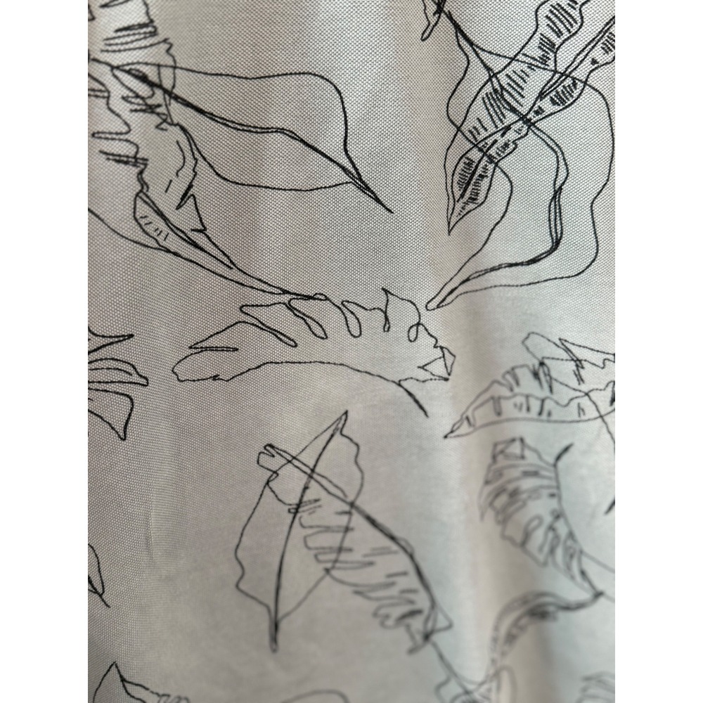 ASTRO Men's Gray Leaf Print Pima Cotton Polo Shirt Size L - Picture 4 of 8